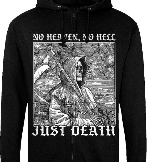 Худі на блискавці Just Hoods - No Heaven, No Hell - Just Death