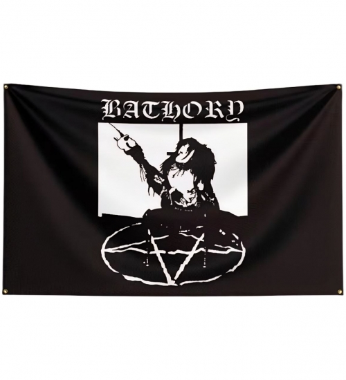Прапор Bathory "In Conspiracy With Satan" Under the Sign sfc-089 Прапор Bathory "In Conspiracy With Satan" Under the Sign sfc-089