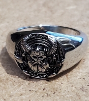 Перстень Голова вікінга в шоломі (aer-020)