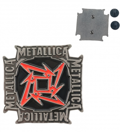 Пін Metallica (quadruple logo) (pncn-050) Пін Metallica (quadruple logo) (pncn-050)