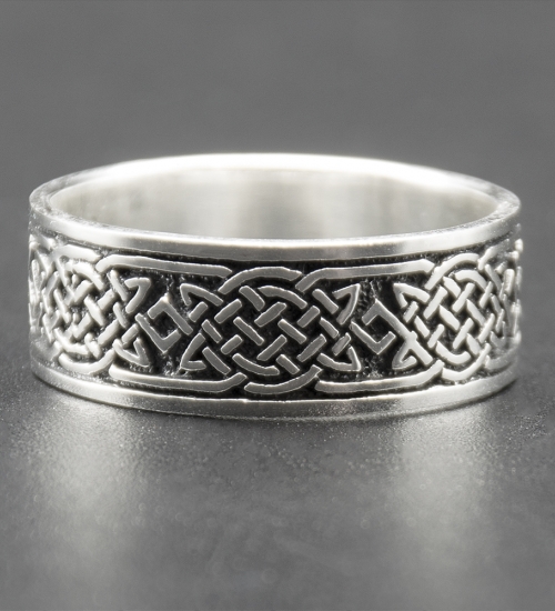 Кільце Кельтський вузол нескінченності (срібло, 925 проба) (thrg-010)