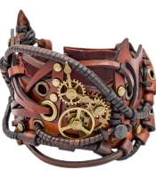 Браслет Стімпанк коричневий (bsp-75)