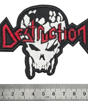Нашивка термо Destruction (logo and skull) (stp-092)