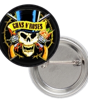 Значок Guns N’ Roses (skull logo)