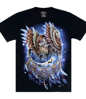 Футболка Сова (ловец снов) (светится в темноте)