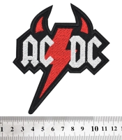 Нашивка AC/DC (red horns and lightning)