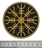 Нашивка Aegishjalmur (шолом жаху) жовтого кольору