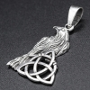 Кулон Ворон з трикветром (срібло, 925 проба) (sp-222) Кулон Ворон з трикветром (срібло, 925 проба) (sp-222)