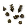Шип фігурний 11 мм колір бронзовий (5 штук)