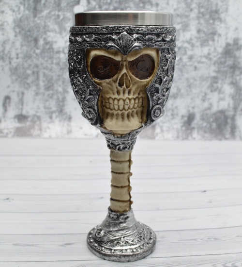 Подарочный Бокал Череп в римському шоломі 180 мл (cub-009)