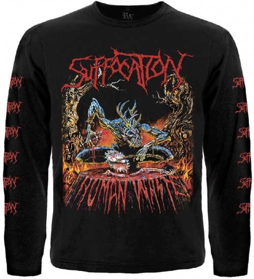 Футболка з довгим рукавом Suffocation "Human Waste"