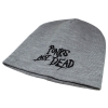 Шапка с вышивкой Punk's Not Dead серая