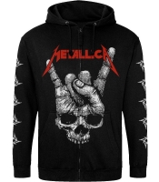 Худі на блискавці Just Hoods - Metallica (Skull Sign of the Horns)