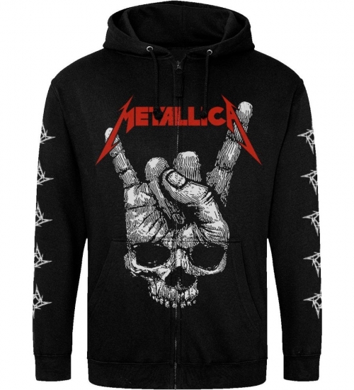 Худі на блискавці Just Hoods - Metallica (Skull Sign of the Horns) Худі на блискавці Just Hoods - Metallica (Skull Sign of the Horns)