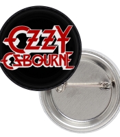 Значок Ozzy Osbourne (red logo)