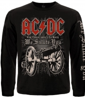 Футболка з довгим рукавом AC/DC "For Those About To Rock" (з друком на рукавах)