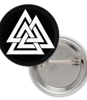 Значок Валькнут (черный фон)