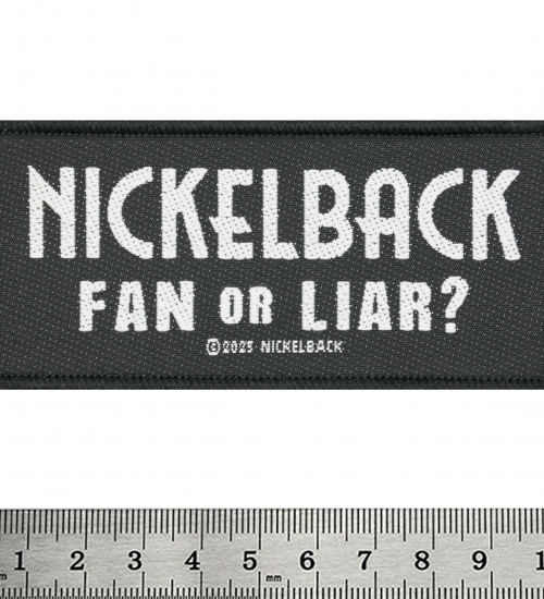 Нашивка ткана NICKELBACK - FAN OR LIAR (ofp-424)
