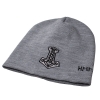 Шапка с вышивкой Молот Тора (руны) серая