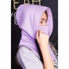 Бафф с капюшоном сиреневый
