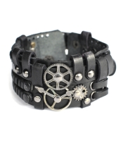Браслет Стимпанк черный (bsp-36)