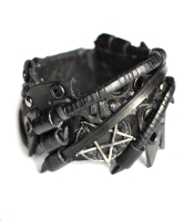 Браслет Стимпанк черный (bsp-37)