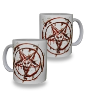 Чашка Бафомет (кровавый рисунок)