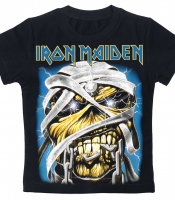 Детская футболка Iron Maiden (mummy Eddie) черная
