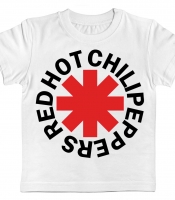 Детская футболка Red Hot Chili Peppers (logo) белая