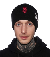 Шапка с вышивкой Slipknot (logo) черная