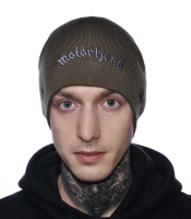 Шапка с вышивкой Motorhead олива