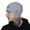 Шапка с вышивкой Powerwolf серая