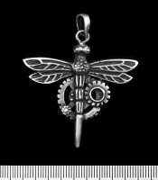Кулон Стрекоза (стимпанк) (pth-040)