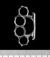 Серебряный кулон Кастет  (00000003610)