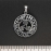 Кулон Триксель в руническом круге (серебро, 925 проба)