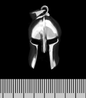 Кулон Спартанский шлем (серебро, 925 проба)