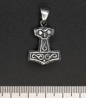 Кулон Молот Тора (узор, литой) (серебро, 925 проба)