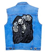 Нашивка наспинная Смерть с револьверами