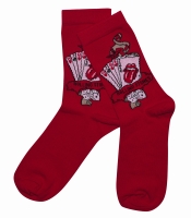 Носки The Rolling Stones (красные) р.36-44 (tr)