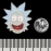 Пин (значок) фигурный Rick and Morty (Rick's head)