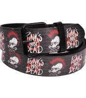 Ремень с печатью Punk's Not Dead