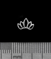 Серьга-гвоздик Корона (серебро, 925 проба)