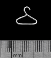 Серьга-гвоздик Плечики (серебро, 925 проба)