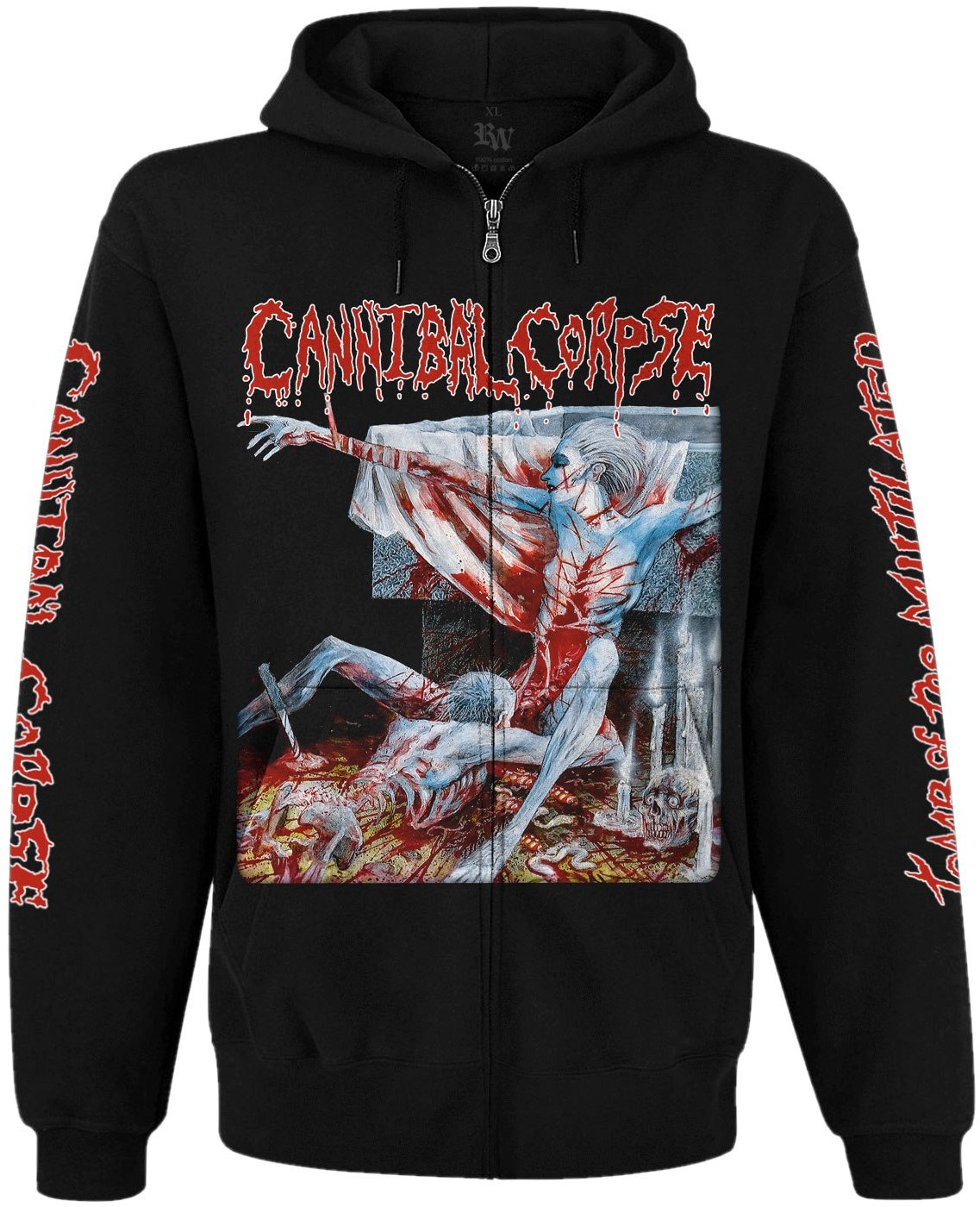 Худі Cannibal Corpse "Tomb of the Mutilated" на блискавці