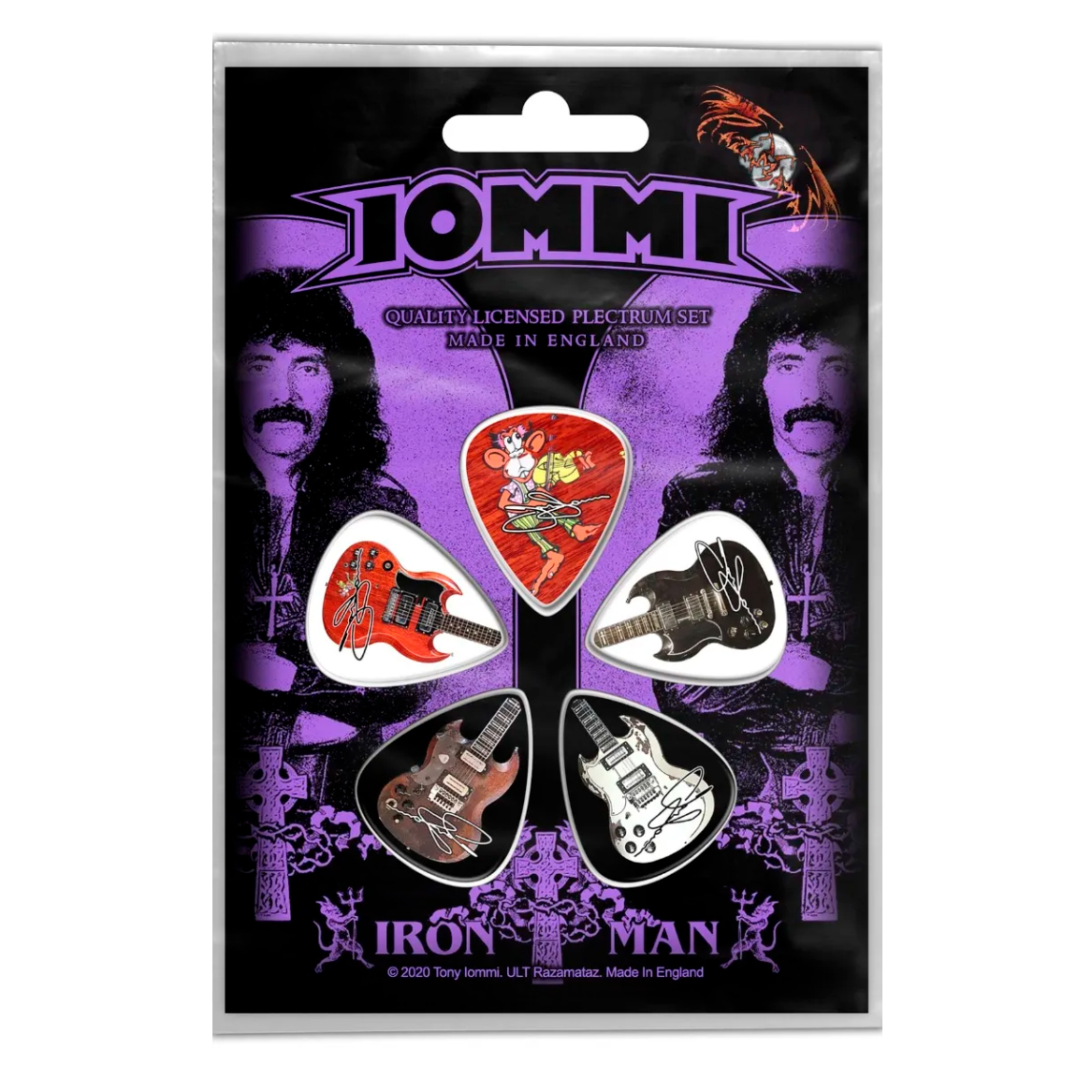 Подарунковий набір медіаторів TONY IOMMI - IRON MAN (mol-019)