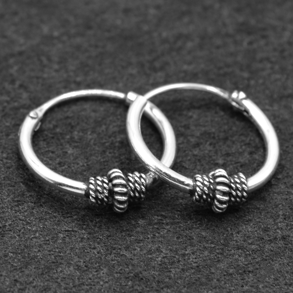 Сережка, кільце з візерунком (eas-128)