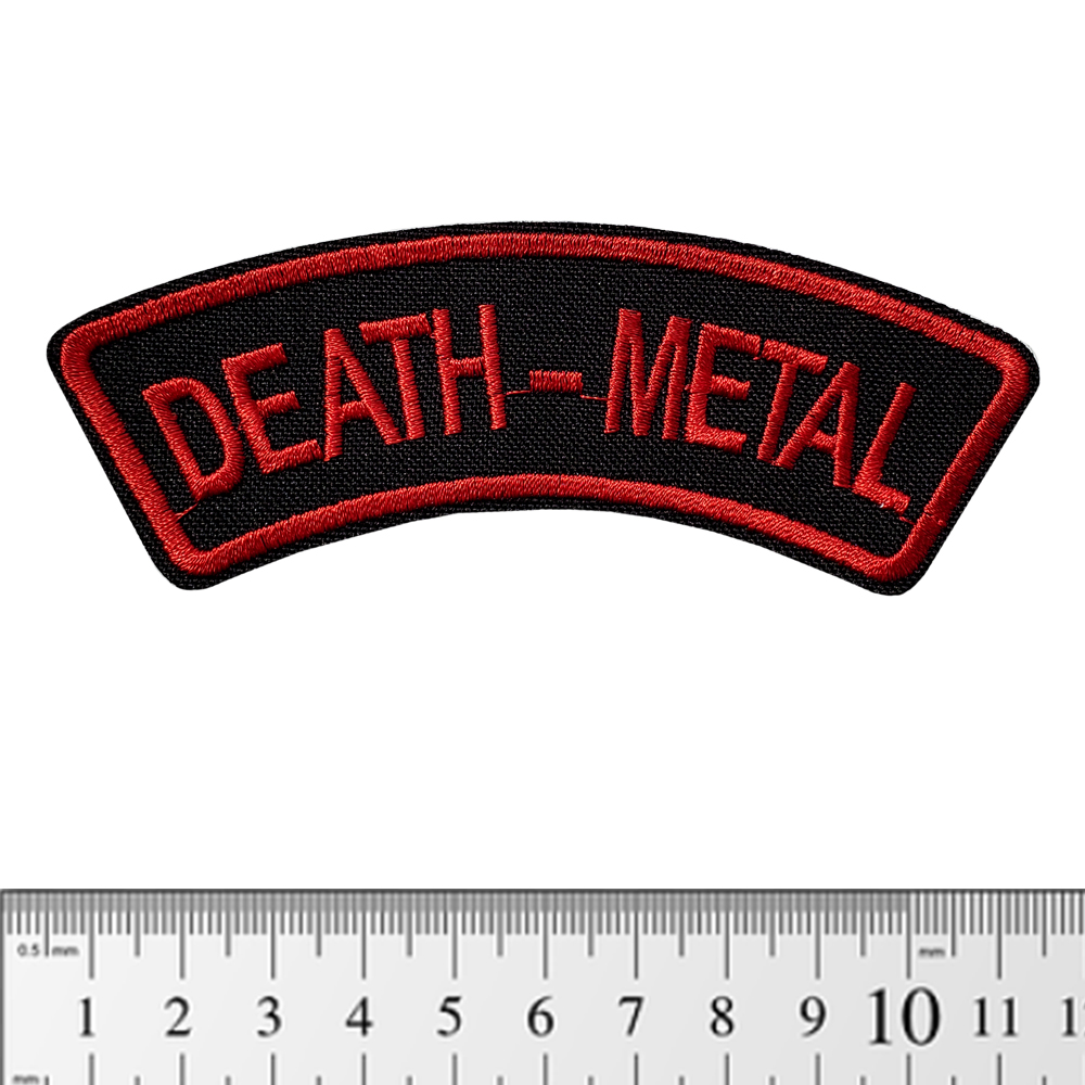 Нашивка Death Metal (red) (pt-064)