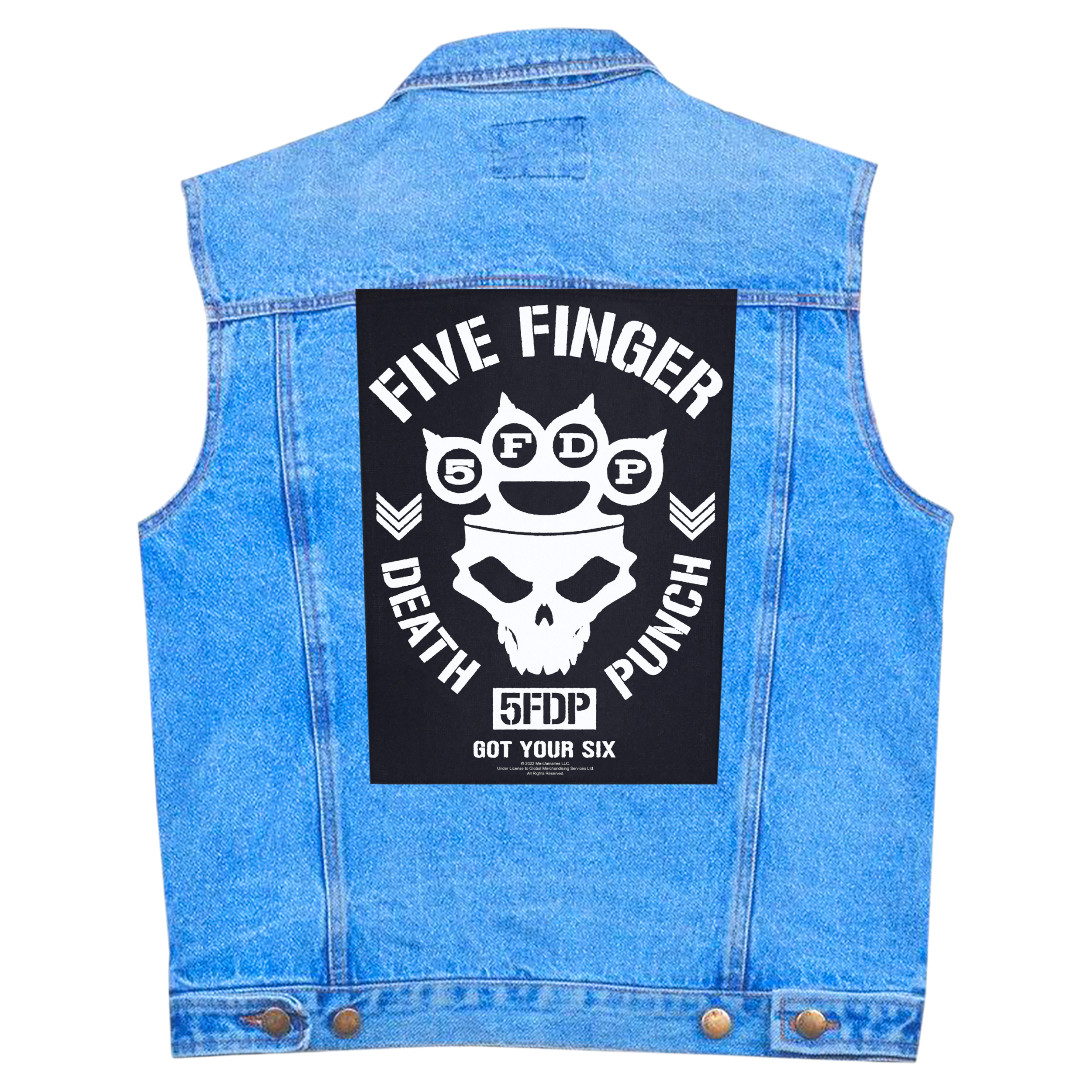 Нашивка наспинна катана FIVE FINGER DEATH PUNCH - GOT YOUR SIX (olbp-157)