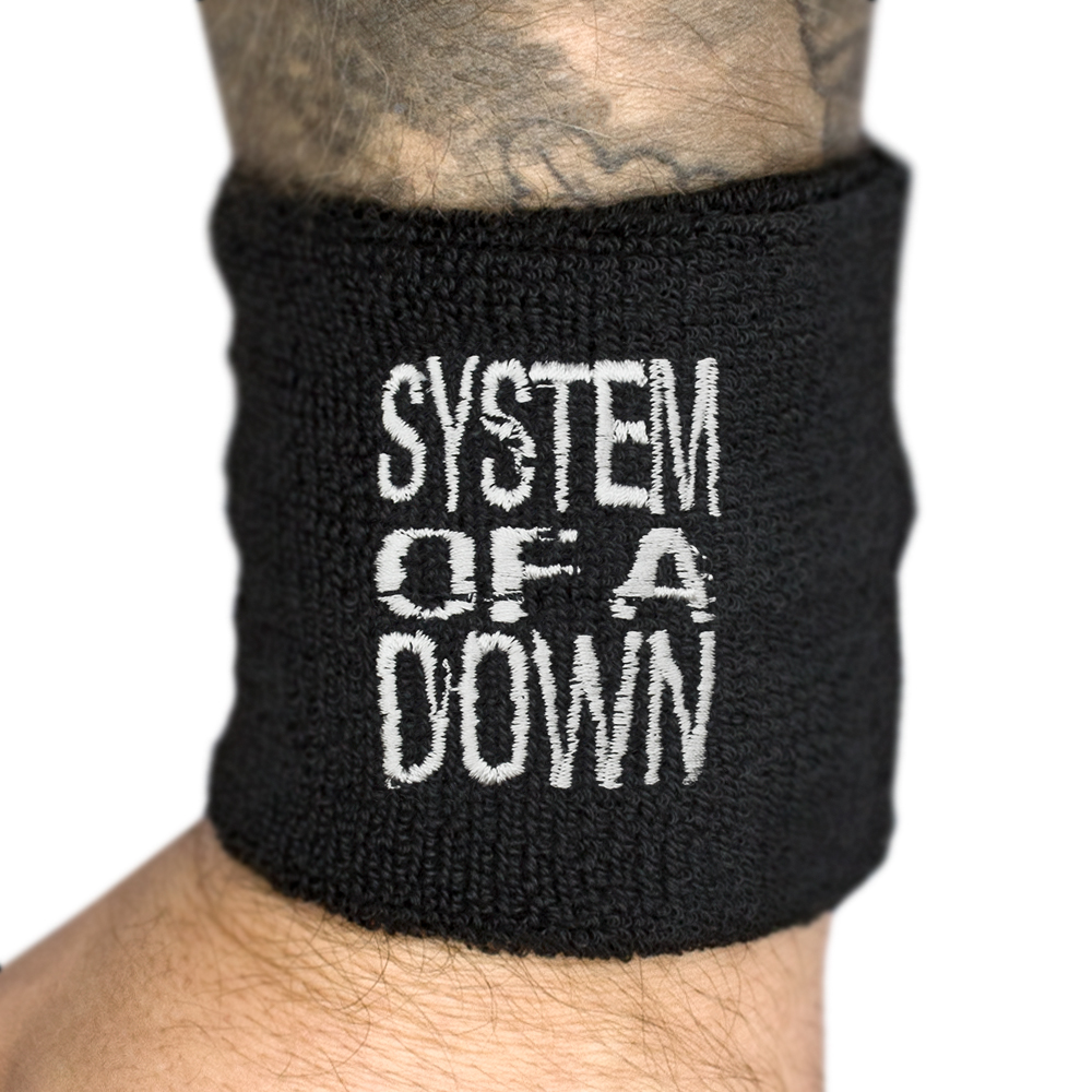 Напульсник махровий SYSTEM OF A DOWN - LOGO (wol-040)