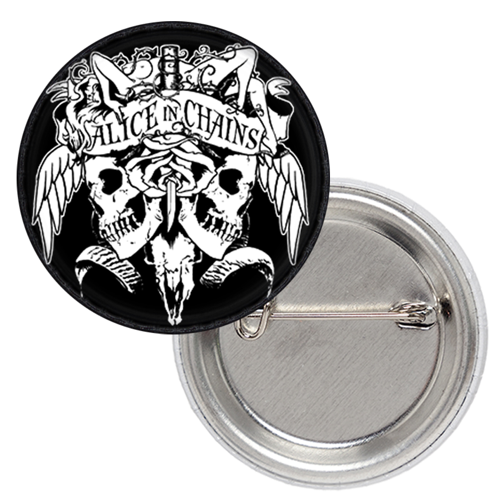 Значок Alice in Chains (skulls)